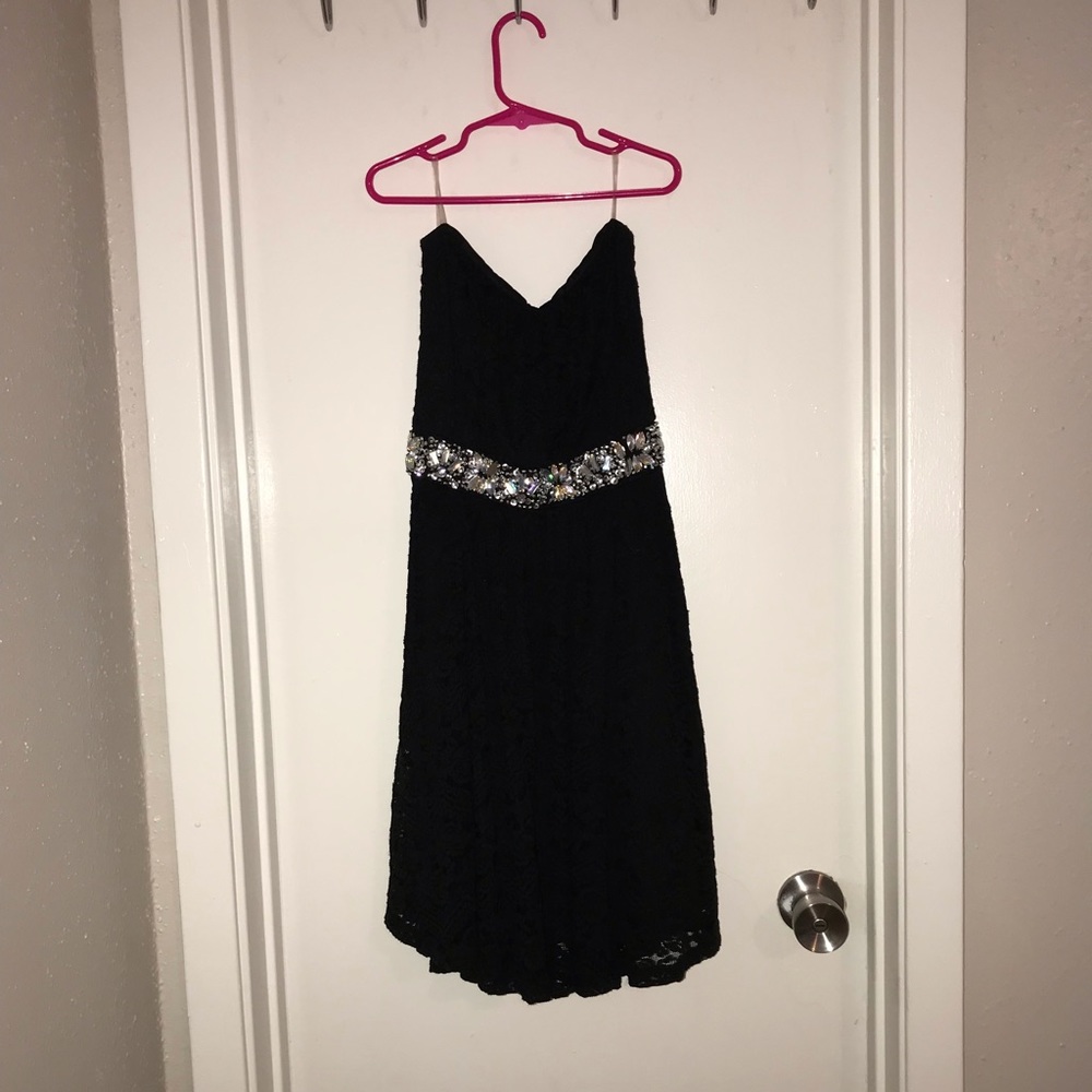 Black dress with small sweater